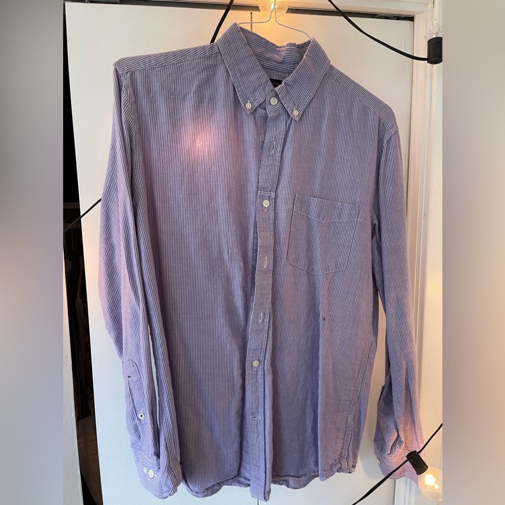 Vintage pinstripe banana republic dress shirt M